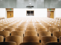 Photo of an empty lecture hall