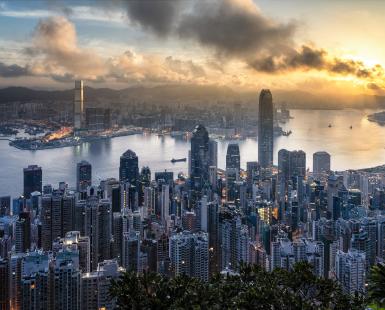 Hong Kong Skyline viewed from Victoria Peak