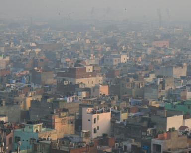 Aerial View of Delhi