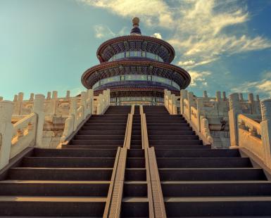 Stairs to the Temple of Heaven in Beijing