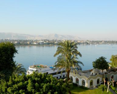 Image of the Nile River in Luxor, Egypt
