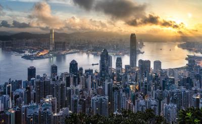 Hong Kong Skyline viewed from Victoria Peak