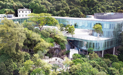 A drone shot of the Yuen Campus in Hong Kong