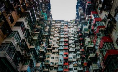 Photo of a dense residential building in Quarry Bay, Hong Kong