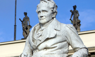 A statue of a man